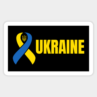 Ukraine Ribbon Ukrainian Pride Love and Unity Design Sticker